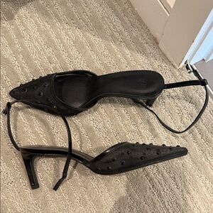 H&M Black Studded Heels